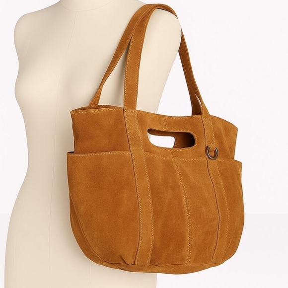 Free People Suede Caravan Tote NWT